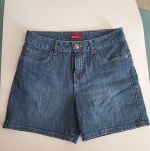 Merona Stretch Denim Short Size 6 Medium Wash
